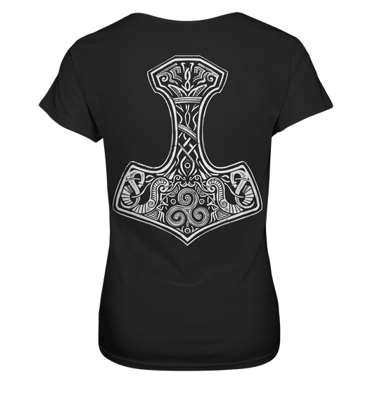 Thors Hammer Mjölnir BACKPRINT - Ladies Premium Shirt