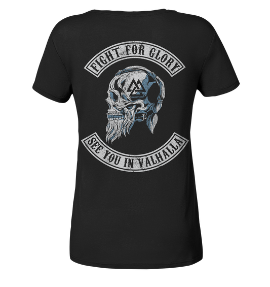 See you in Valhalla - Ladies V-Neck Shirt