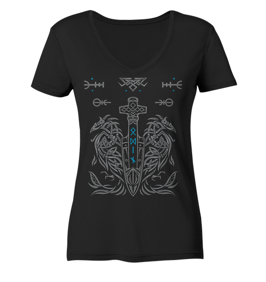 Odins Speer Gungnir - Ladies V-Neck Shirt