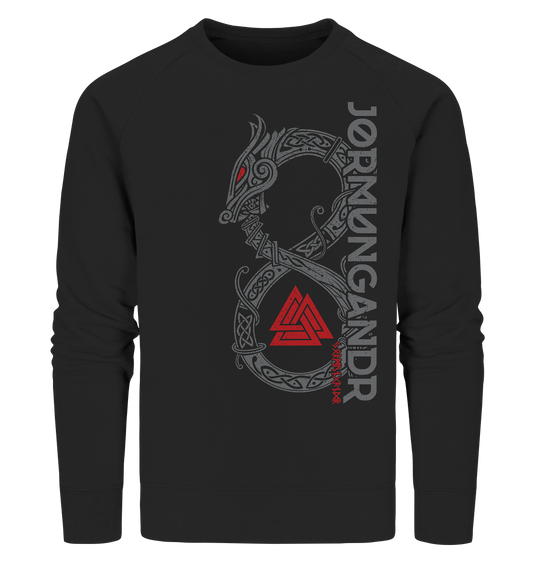 Wikinger Weltenschlange Jormungandr Midgardschlange - Organic Sweatshirt