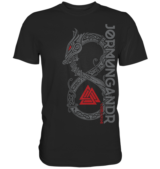 Wikinger Weltenschlange Jormungandr Midgardschlange - Premium Shirt
