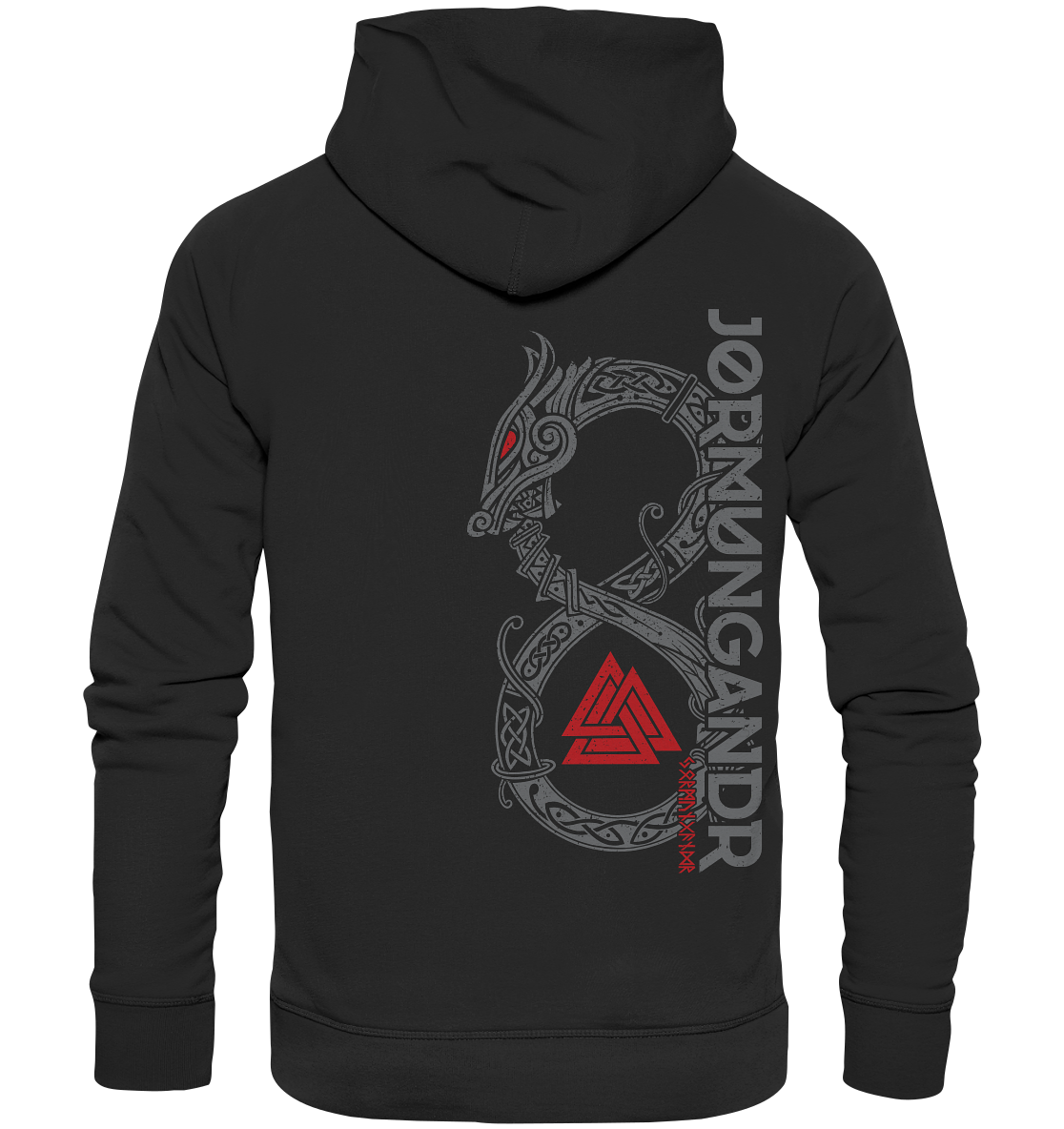 Wikinger Weltenschlange Jormungandr Midgardschlange - Organic Hoodie