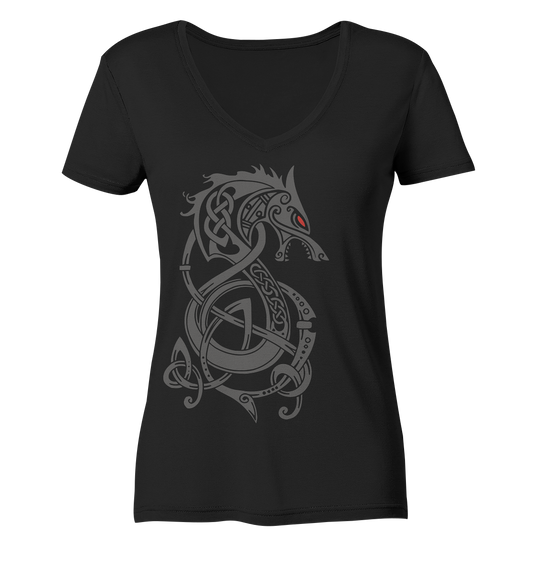 Wikinger Fenriswolf - Ladies V-Neck Shirt