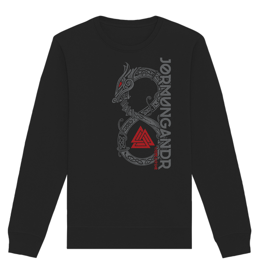 Wikinger Weltenschlange Jormungandr Midgardschlange - Organic Basic Unisex Sweatshirt