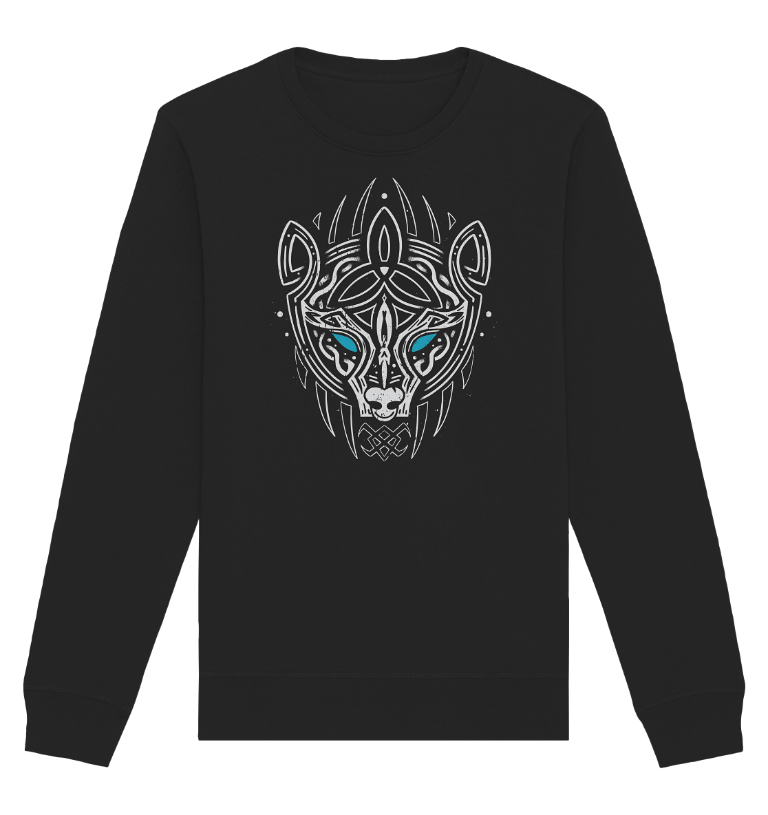 Wikinger Bär knotwork blau - Organic Sweatshirt