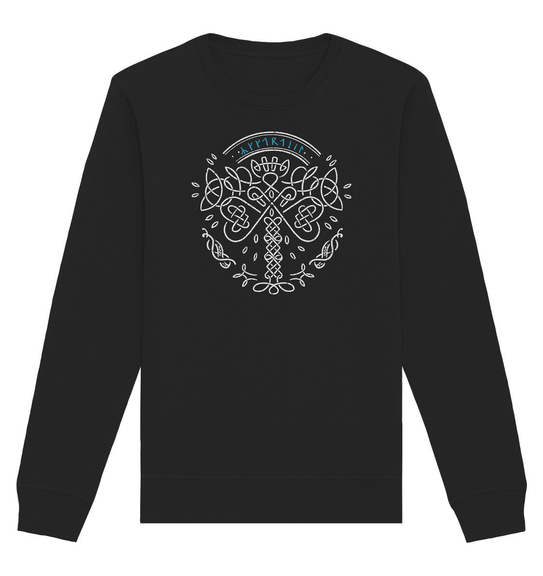 Lebensbaum Yggdrasil blau - Organic Sweatshirt