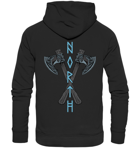 North axe BACKPRINT  - Organic Hoodie