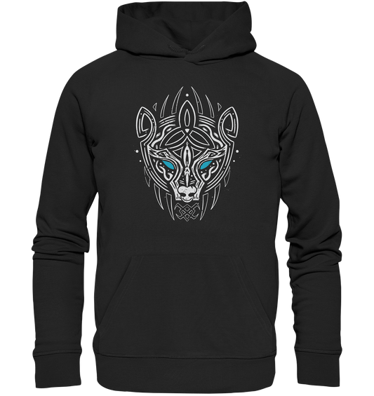 Wikinger Bär knotwork blau - Organic Hoodie