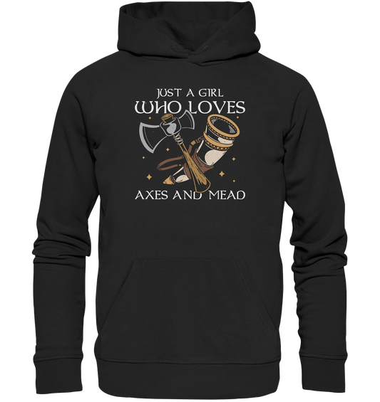 Just a girl who loves - Organic Hoodie