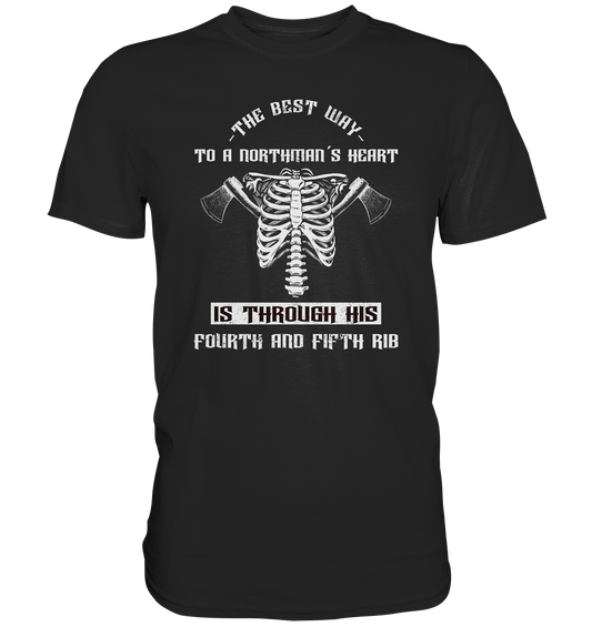 The best way to a northman´s heart - Premium Shirt